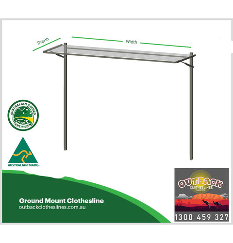 Urban Series Ground Mount Clothesline