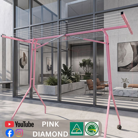 🧺PINK DIAMOND PORTABLE CLOTHESLINE