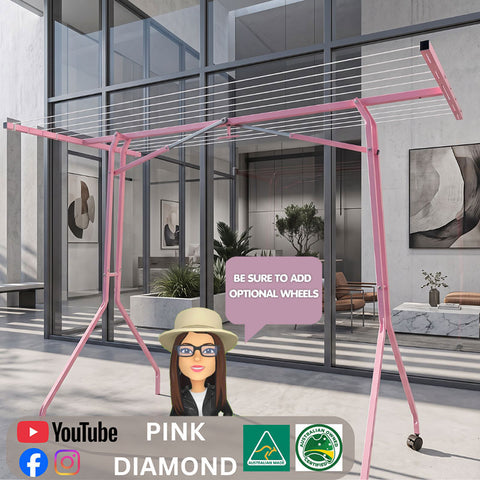 🧺PINK DIAMOND PORTABLE CLOTHESLINE