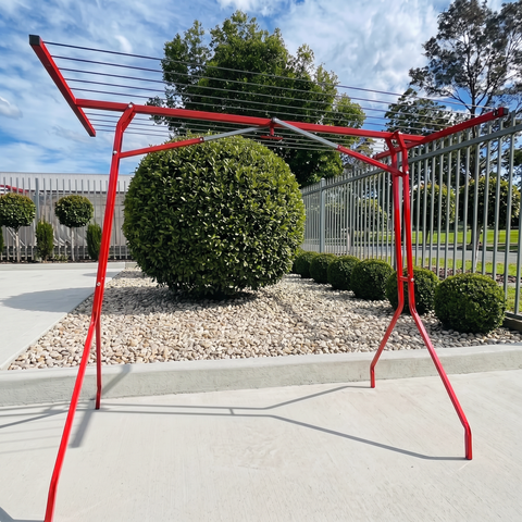 🧺BRIGHT RED PORTABLE CLOTHESLINE